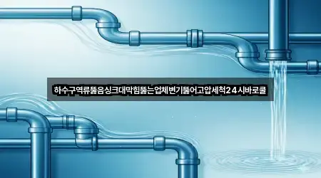 하수구역류뚫음싱크대막힘뚫는업체변기뚫어고압세척24시바로쿨