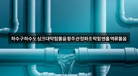 하수구하수도싱크대막힘뚫음횡주관정화조막힘맨홀역류뚫음