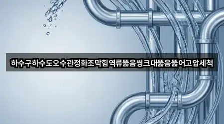 하수구하수도오수관정화조막힘역류뚫음씽크대뚫음뚫어고압세척