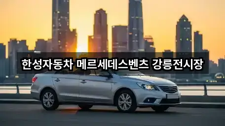 한성자동차 메르세데스벤츠 강릉전시장