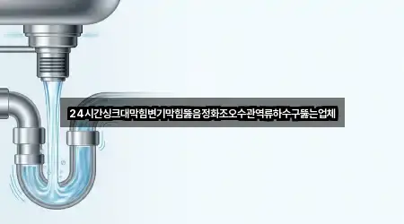 24시간싱크대막힘변기막힘뚫음정화조오수관역류하수구뚫는업체
